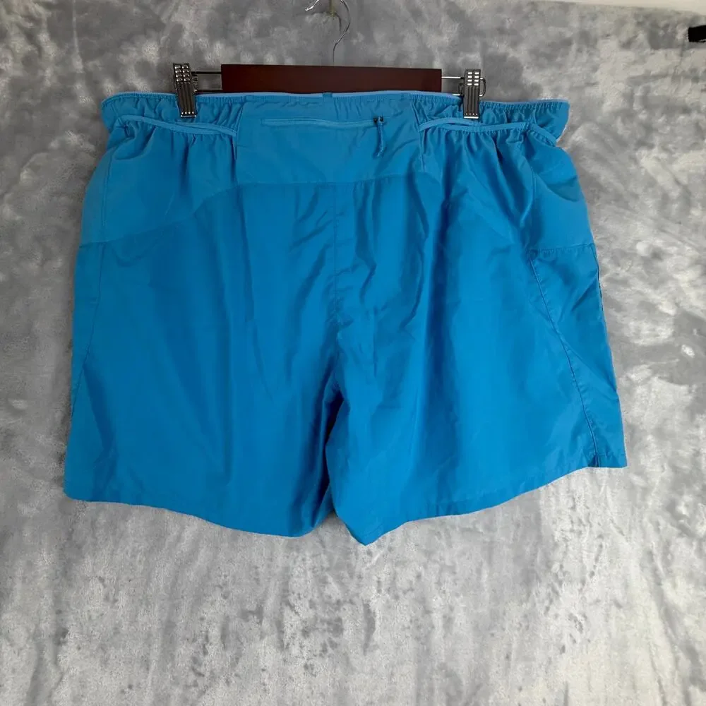 Patagonia Shorts Mens XXL Blue Running Lined Quick Dry 7 Inseam Athletic Gym